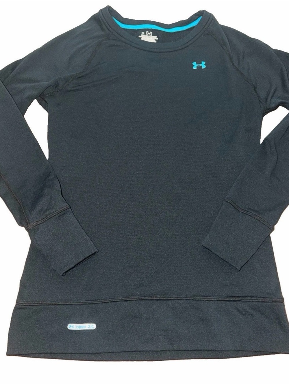 Under Armour Women’s ColdGear Base 2.0 Shirt Medium Fitted Pullover Thumbholes